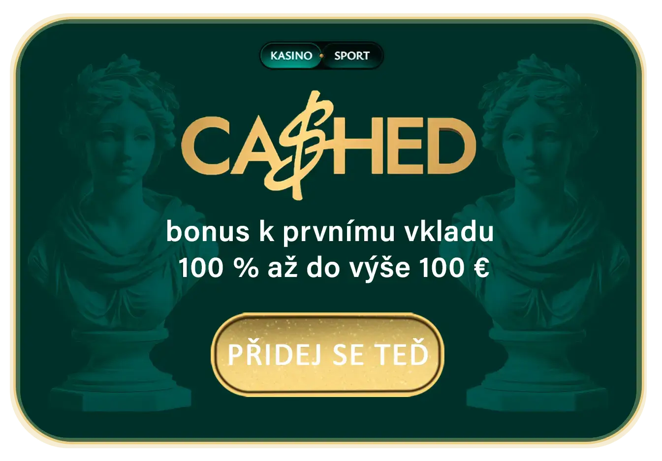 Cashed Casino bonus screen